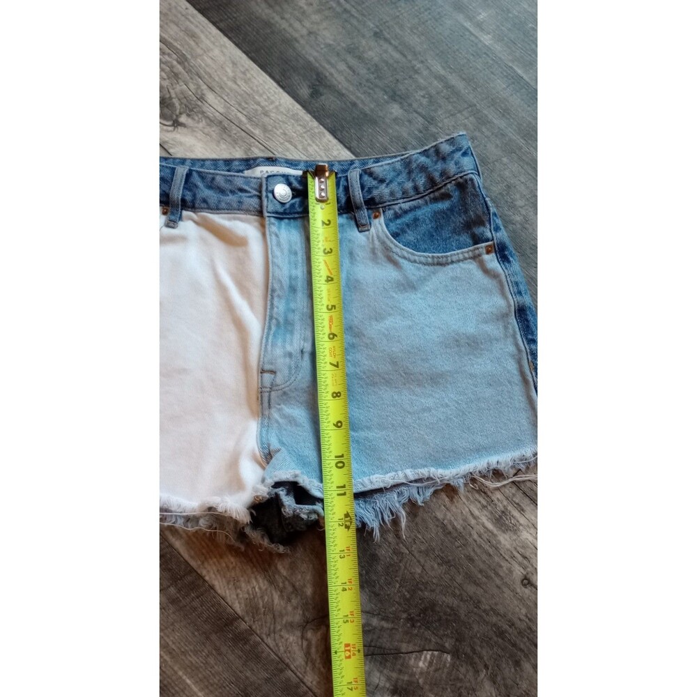 PacSun Women's 28 (Size4) High Rise Festival 2 Tone Colorblock Jean Shorts - Picture 3 of 8